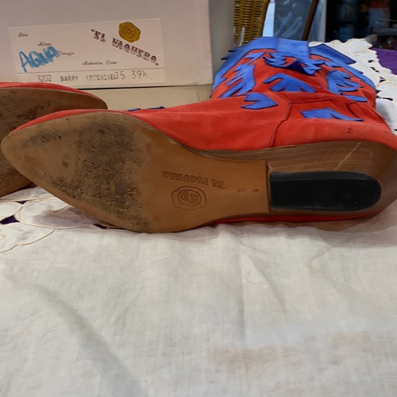 Vintage El Vaquero Suede Boots - Picture 5 of 12